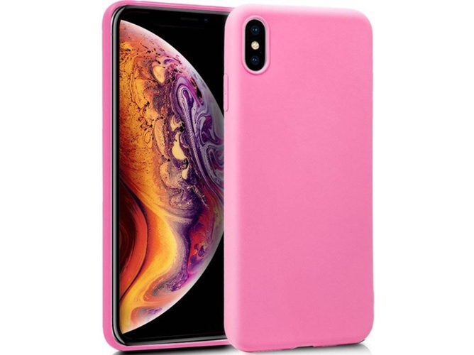 Funda iPhone XS Max COOL Silicona Rosa