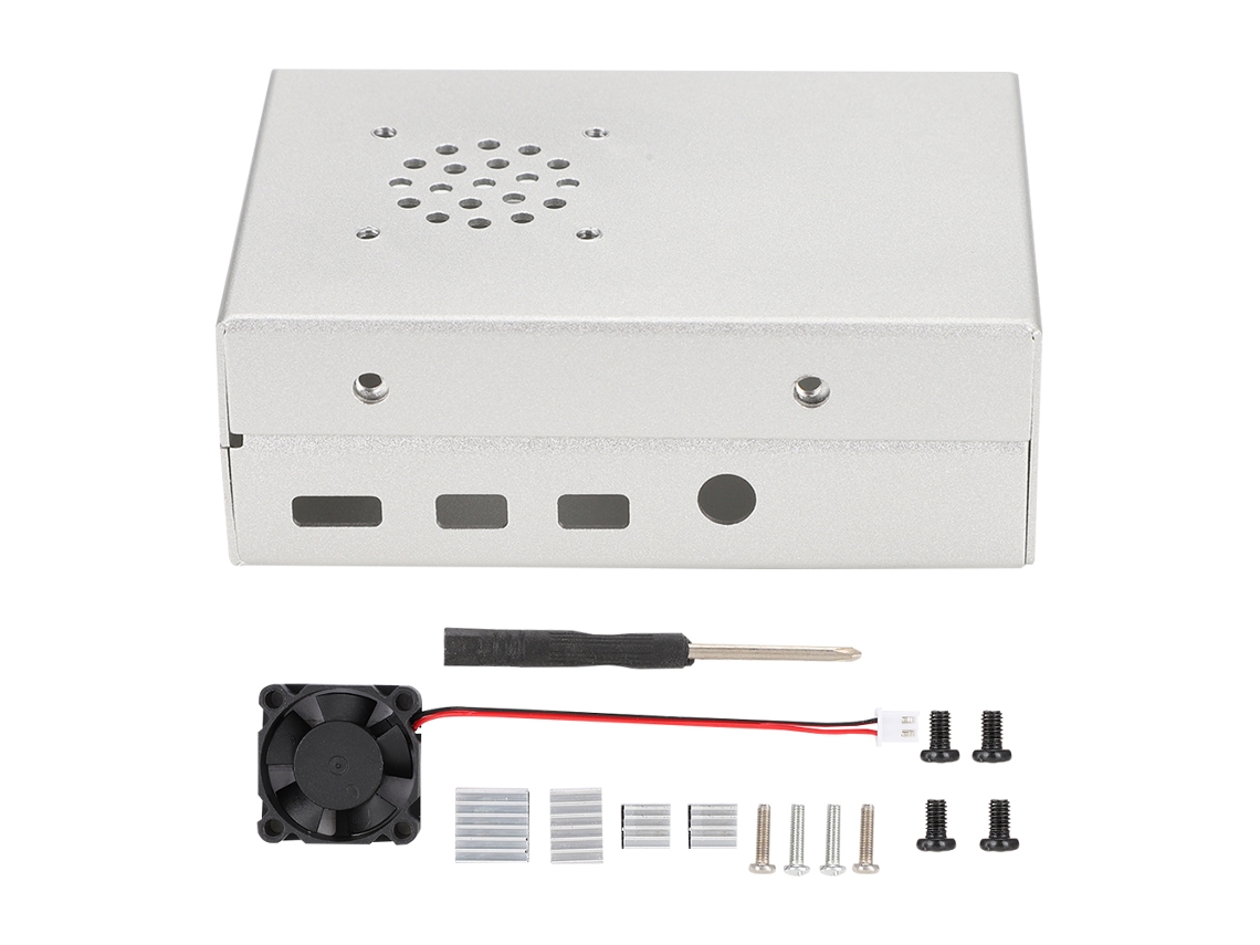 Carcasa de aluminio para Raspberry Pi 4b (disipación de calor, protección)