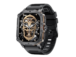 Reloj inteligente AMOLED de 1,9 pulgadas con Bluetooth, llamadas, monitorización de frecuencia cardíaca y oxígeno en sangre, color negro, Yizhood