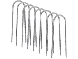 Anclajes de acero galvanizado para trampolín, 8 unidades
