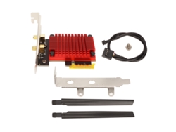 Baoj-2026placa De Rede Sem Fio Pcie Ac68 Com Antena 6dbi Banda Dual 2.4g 5g Para Pc