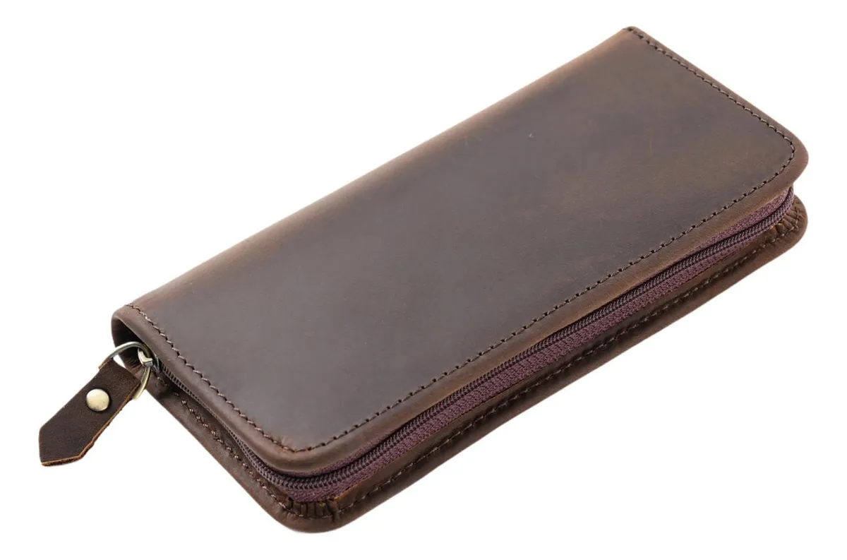 Estuche para bolígrafos marrón oscuro de Yotoy