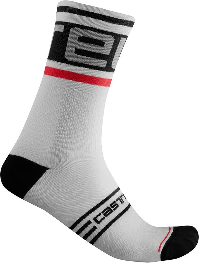 Prologo 15 Sock calcetines hombre pack de 1 para castelli blanco 35 39