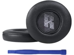 Almohadillas para auriculares JBL Live 460NC, espuma suave, color negro.