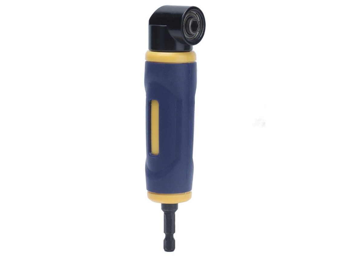 Adaptador De Parafusadeira Ângulo Retto 90 Graus Anexo Extensor Amarelo Azul