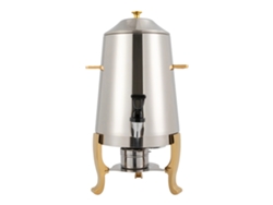 Dispensador de bebidas calientes, acero inoxidable, gran capacidad, plateado y dorado (OEM)