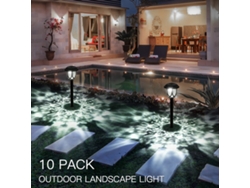 2026-10 Pack Lámparas Solares Para Jardín Tomshine, Luces De Paisaje Exterior Ip65 Resistente Al Agua Para Cesped, Patio Y Jardin
