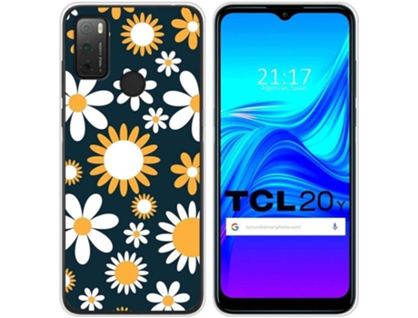 Carcasa TCL 20Y TUMUNDOSMARTPHONE Dibujos Transparente Flores 08 Multicolor