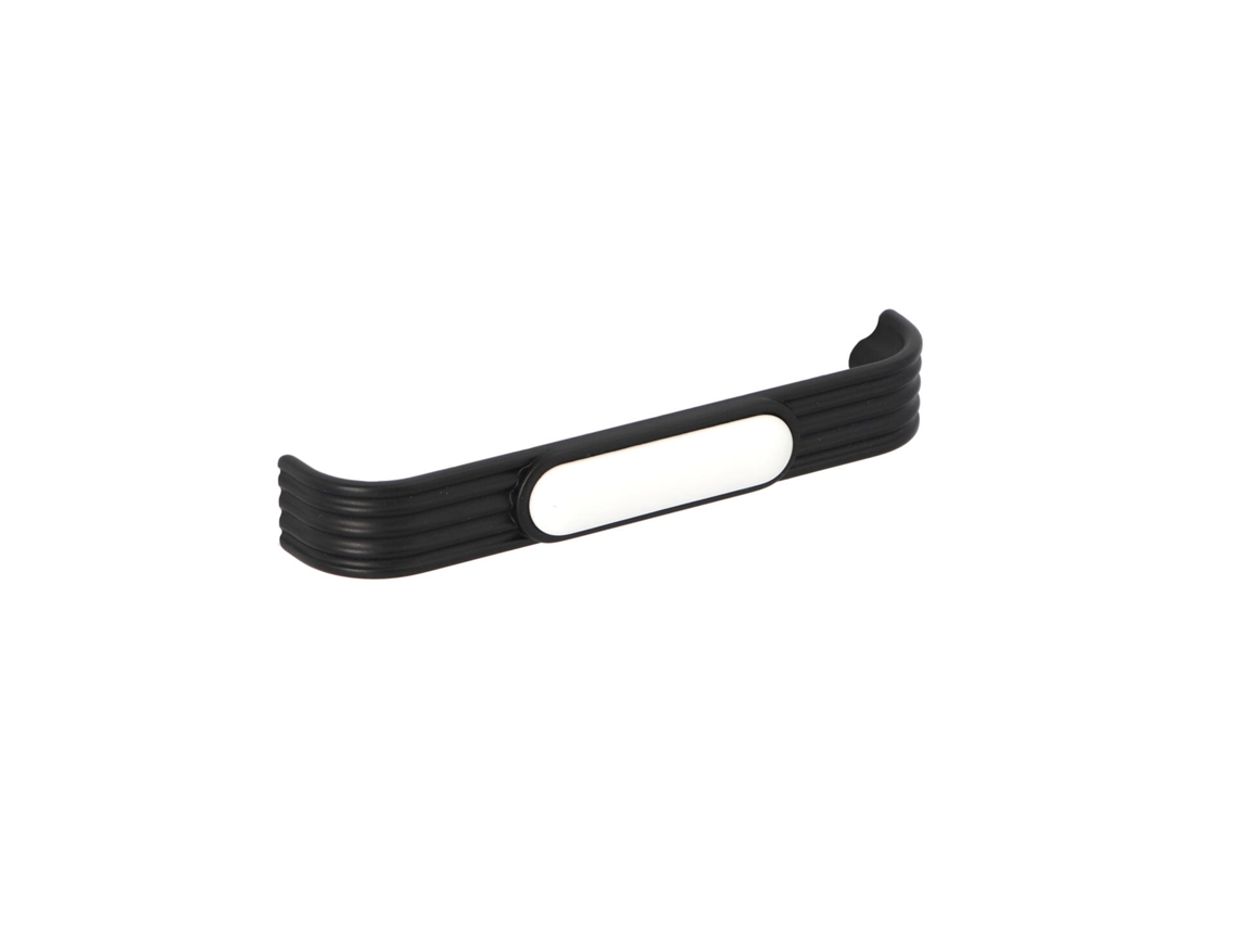 Tirador Para Muebles De Zamac Y Porcelana Distancia Entre Centros 128mm Barniz Negro Mate Lote De 6