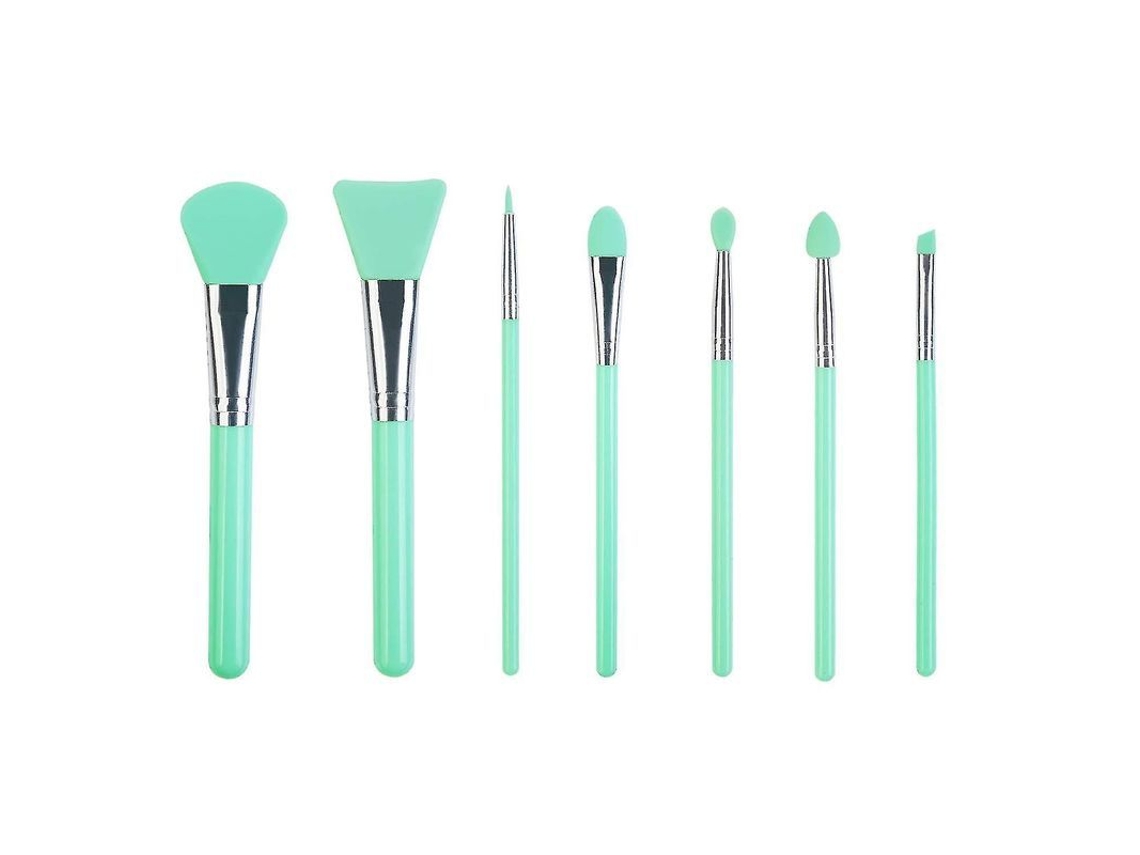 Kit De Brochas De Maquillaje De Silicona: Crema, Líquido, Cuidado Facial, Labios, Ojos Y Resina Epoxi Uv.