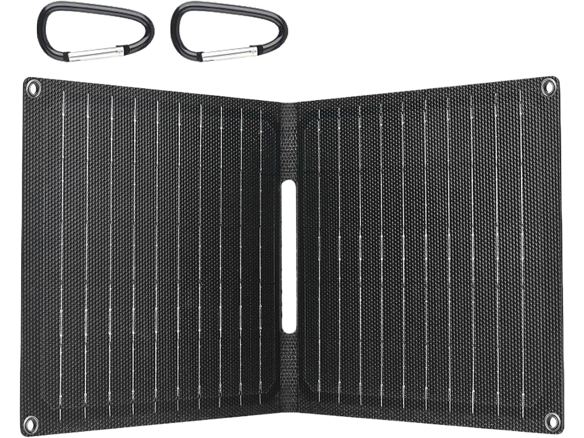 Cargador Solar Plegable E Impermeable De 30 W Para Paneles Solares De Camping.