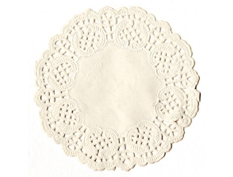40 tapetes de papel blanco 9 cm ARTEMIO