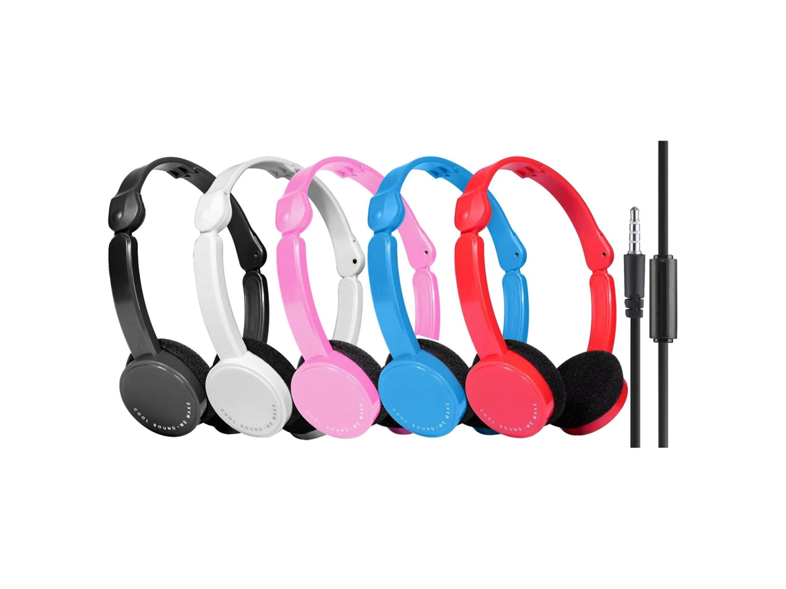 Auriculares Supraaurales Con Cable De 3,5 Mm, Plegables, Deportivos Y Portátiles Para Mp3, Mp4, Smartphones Y Portátiles.