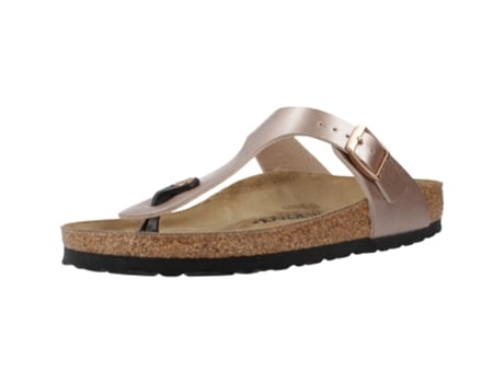 Zapatos de Mujer BIRKENSTOCK Gizeh Birkoflor Tecido Dorado (37)