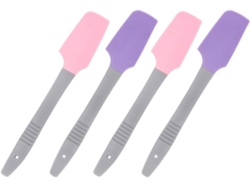 Aplicadores De Cera Profissionais De Silicone, Conjunto De 4 Peças, Roxo E Rosa, 20 Cm