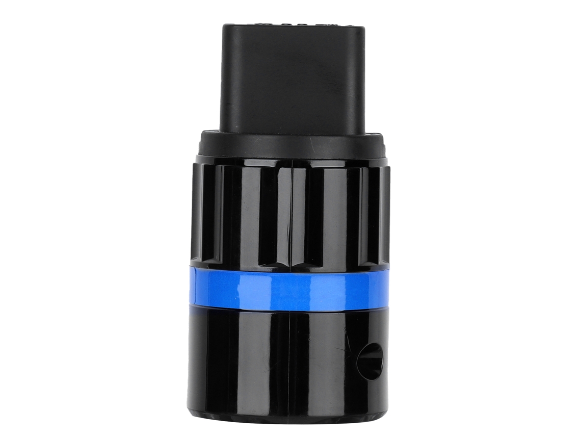 Conector Plug Fêmea Iec F124r Cobre Puro 20a Com Platina De Ródio Para Cabo De Áudio Hifi Diy