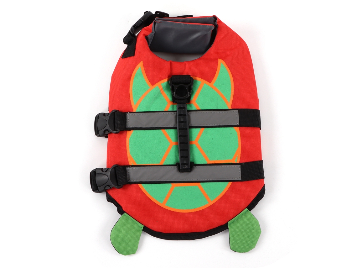 Traje de baño para perros ajustable, chaleco salvavidas impermeable de alta flotabilidad para perros medianos y grandes.