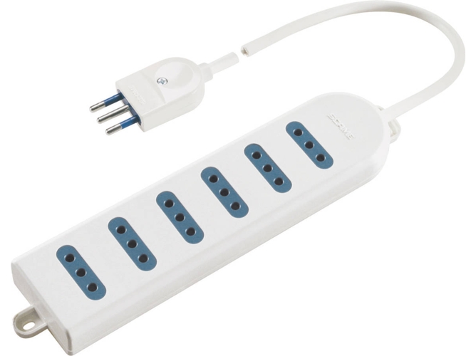 Base Eléctrica POLY POOL PP0396Q 6 enchufes Blanco 1,5 m