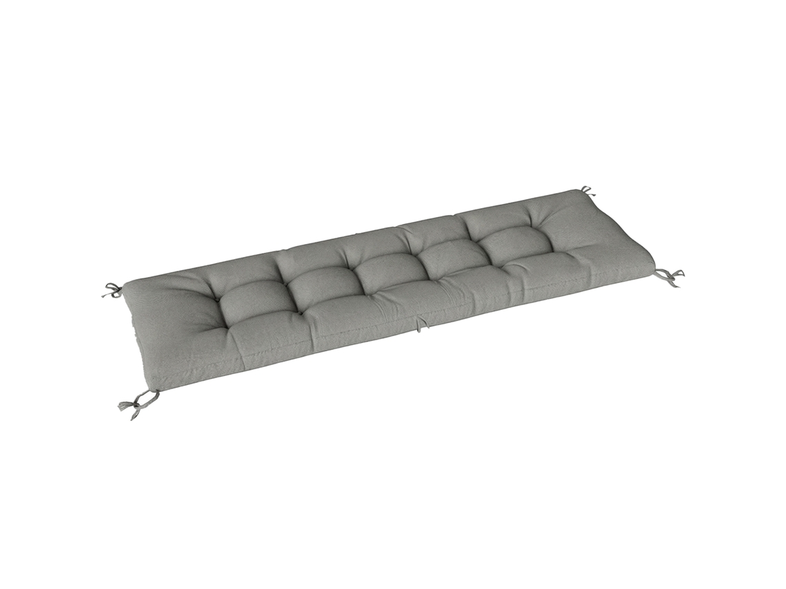 Cojín Para Asiento De Exterior Uv50 198x65x13 Cm Gris