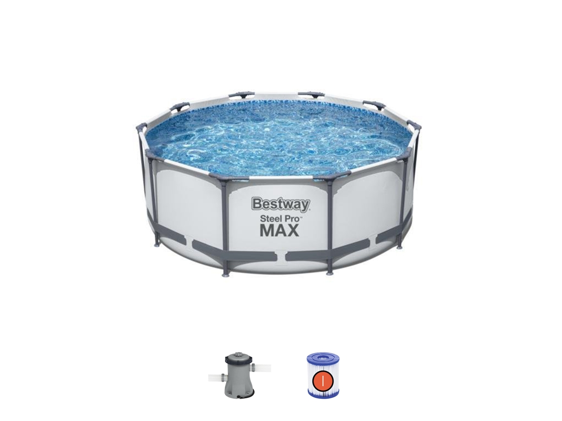 Piscina de Acero BESTWAY 5616T (con Cartucho - 6148 L - 305x100cm)