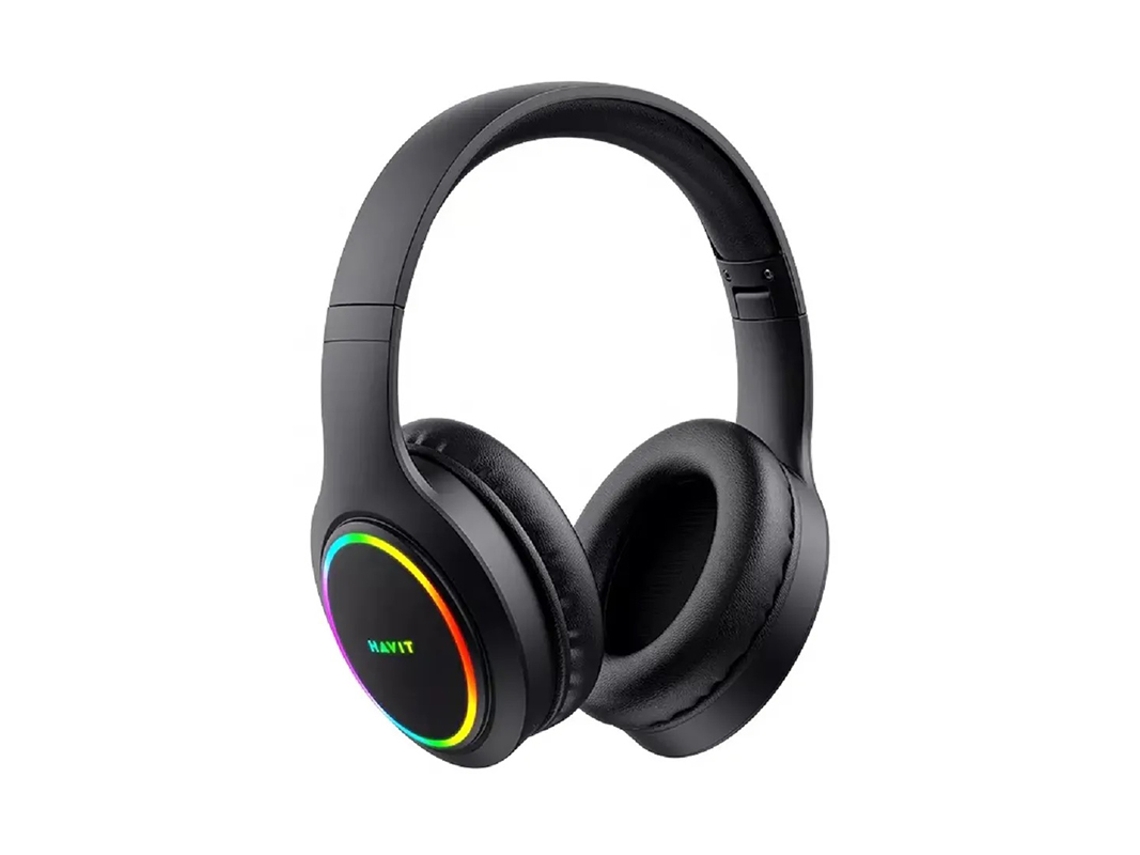 Auriculares HAVIT H633BT RGB (Bluetooth - Negro)