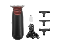 2026-cortadora De Cabelo Elétrica Recarregável Usb Com 3 Pentes Guias Para Cortar E Arranjar Cabelo