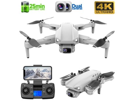 Drone L900Pro (4K - Duración de la batería: 25 min - Gris) YIZHOOD