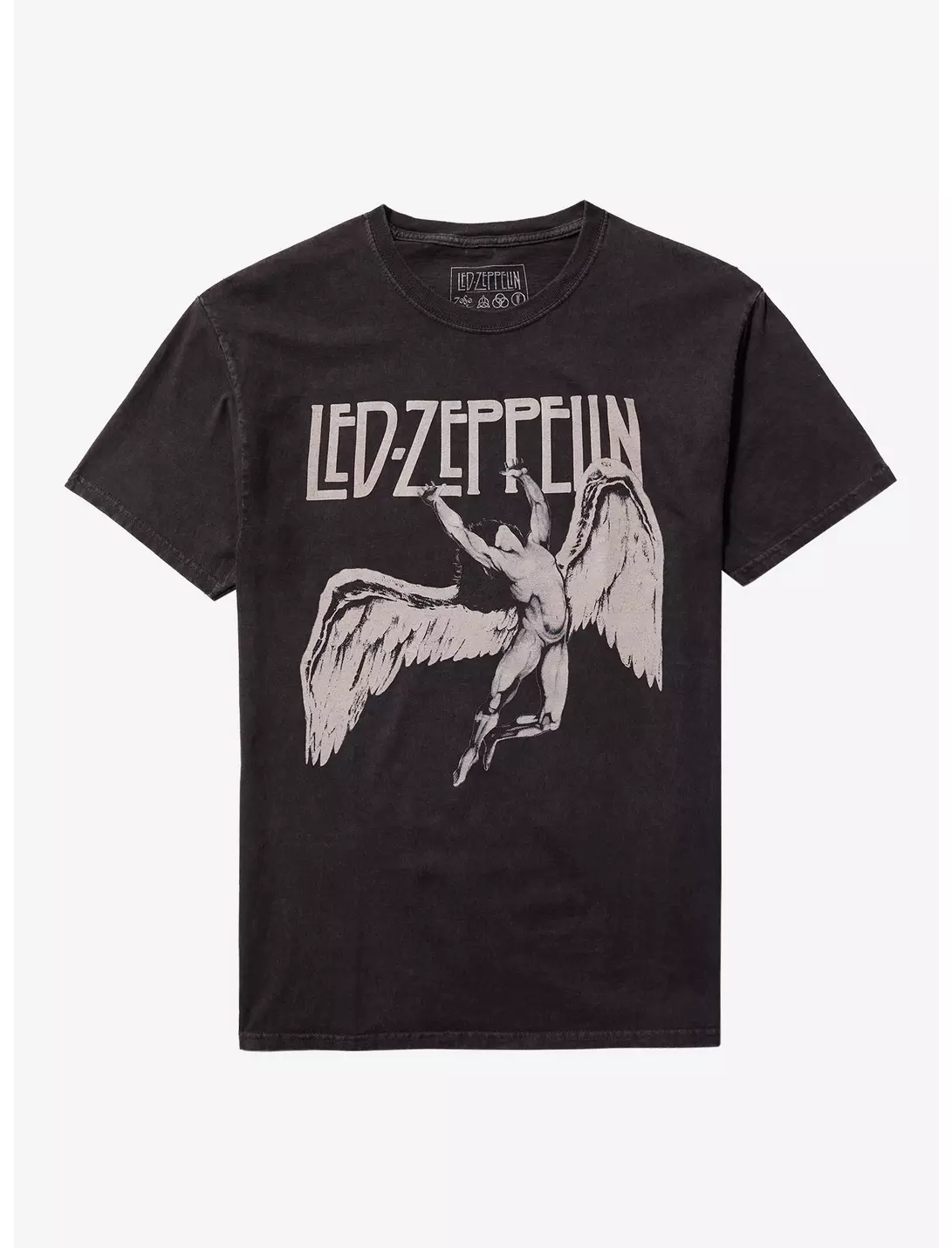 Rockinstone Led Zeppelin Icarus Pigment-dyed T-shirt Unisex Adults Size:xl