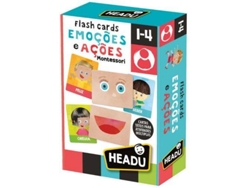 Juego Educativo HEADU Tarjetas didácticas de emociones y acciones (1 año)