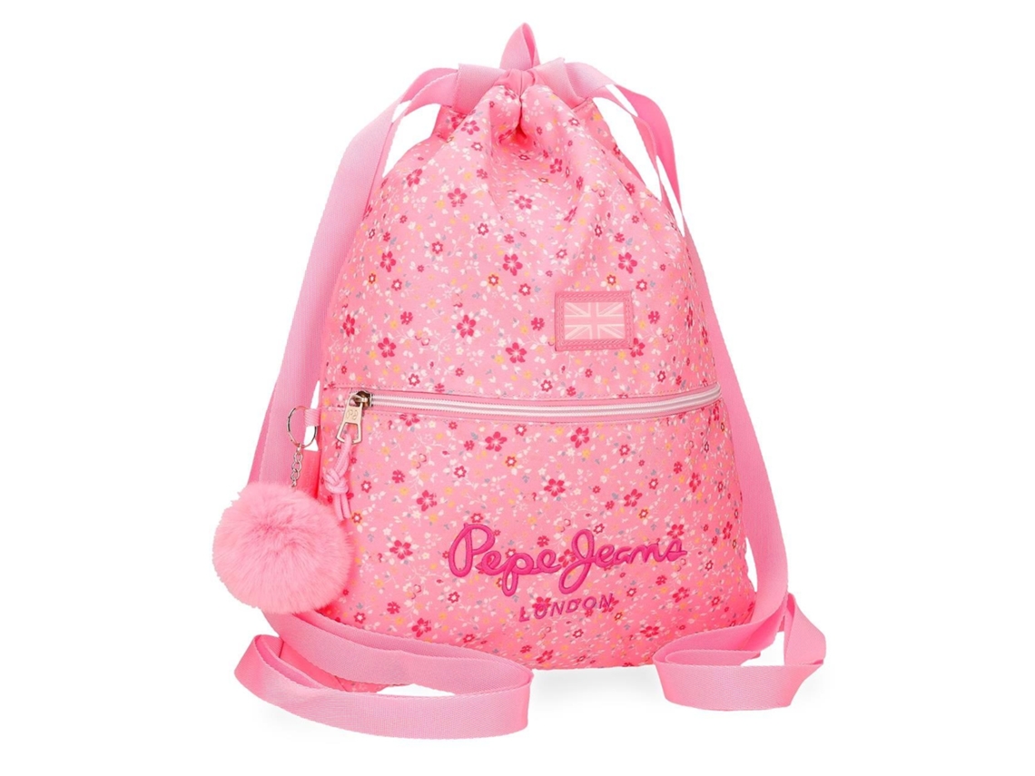 Bolsa de gimnasio Alenka poliéster rosa Pepe Jeans