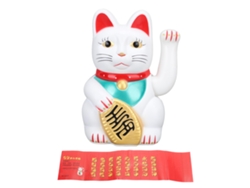 2026 Store-gato De La Fortuna Con Brazo Moviéndose 7 Pulgadas Plástico Operado Por Baterías Adorno Para Hogar Hotel Oficina Regalo De Inauguración Blanco