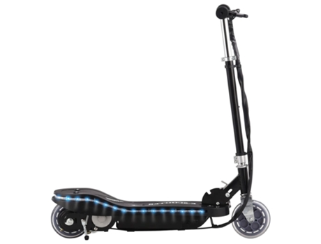 vidaXL Patinete eléctrico con LED 120 W negro