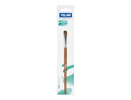 Pincel Escolar Plano Polybagr S Serie 121 Não. 12 Castanhomilan