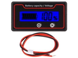 Medidor De Batería Con Luz De Alarma, Pantalla Lcd, Capacidad Segura, Voltaje 12-84v, Luz Azul Para Vehículos Eléctricos.