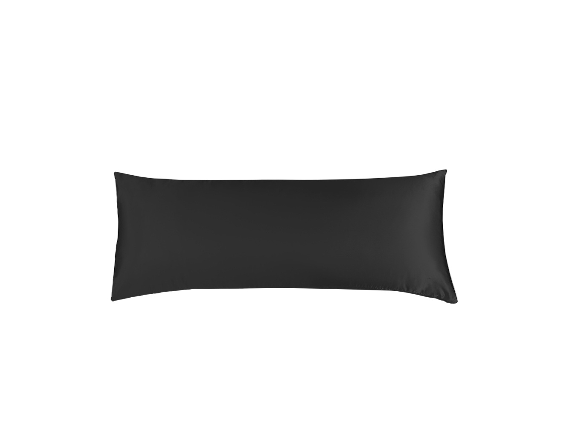 Paquete De 2 Fundas De Almohada De Seda Para Cabello Y Piel Suaves Digitallab 51x137cm (negro)