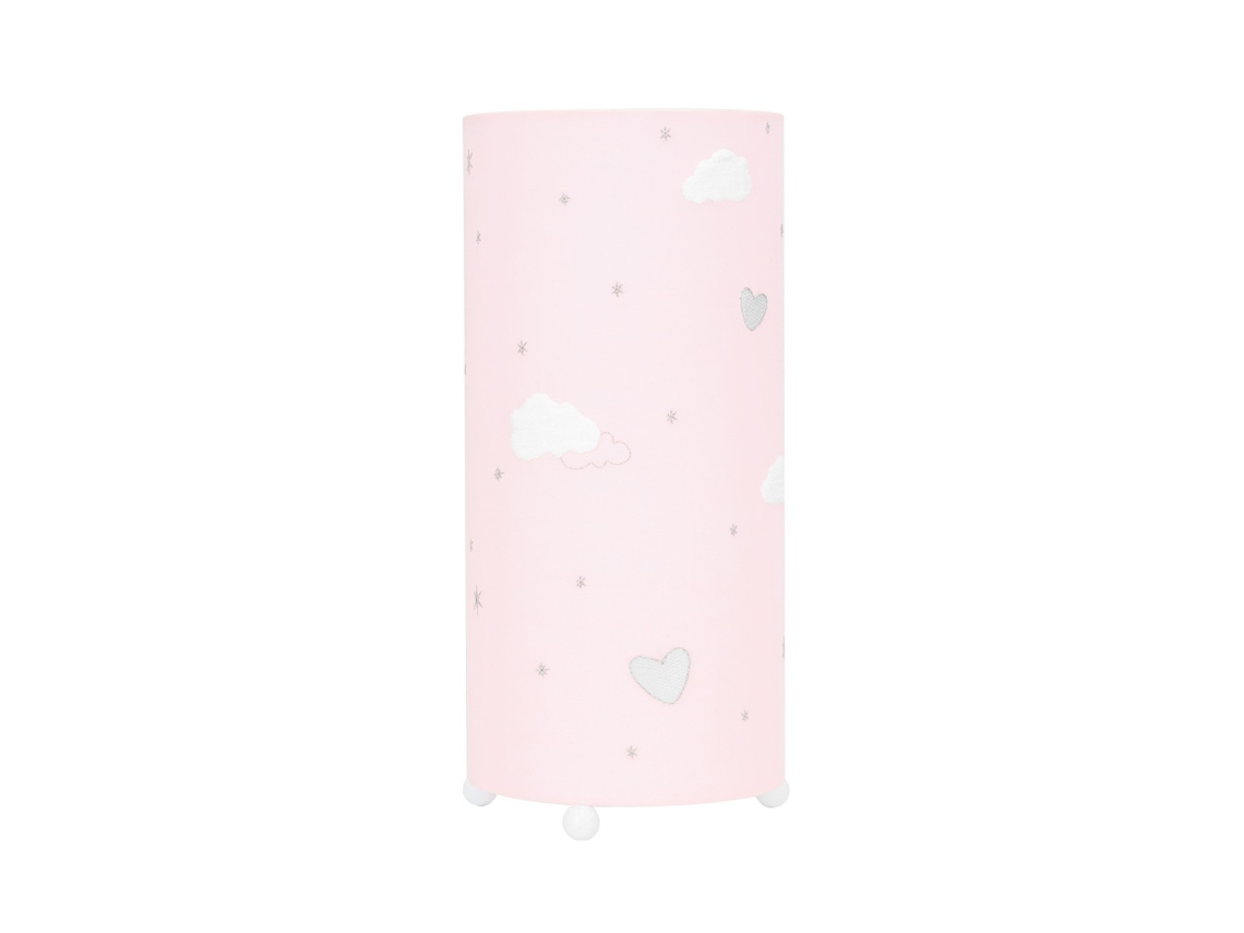 Lámpara infantil con bordado Kikkaboo rosa Dream Big