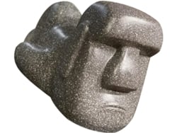 Porta-lenços De Papel Moai Design Em Resina Preta, Prático E Decorativo, Para Sala De Estar E Escritório