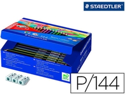 Staedtler Wopex Lápices de Colores Ecológicos Caja de 144 Unidades Surtidas 12 Colores Surtidos