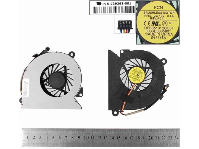 Ventilador para Portátil HP 18 All In One 18-1200Cx Dfs651312Cc0T