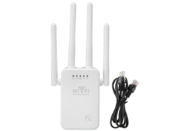 Extensor Wifi De 4 Antenas Y 3 Modos, Amplificador De Señal Wifi Plug And Play Para Hoteles, Apartamentos Y Hogares, Enchufe Ue De 100 A 240 V