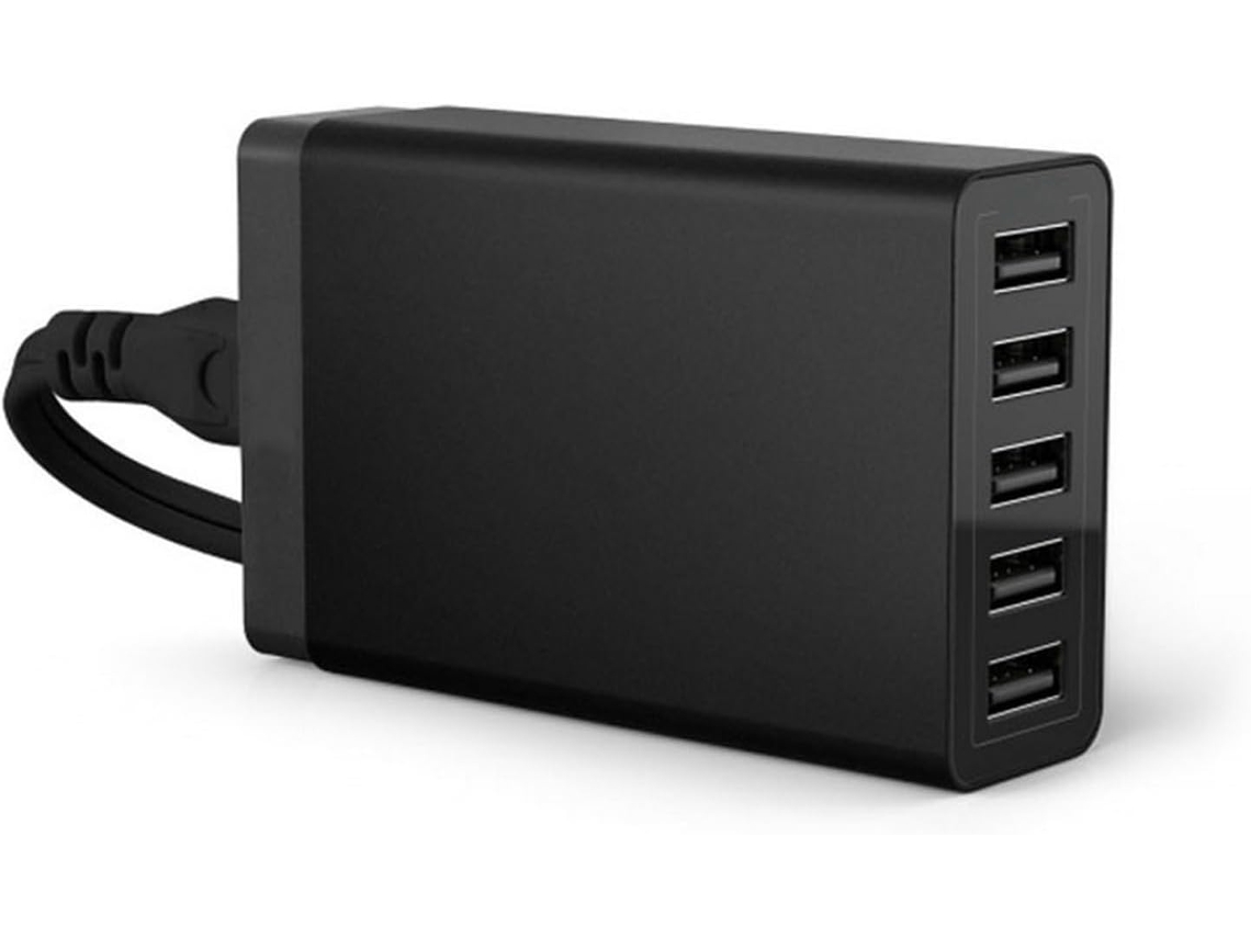 Cargador Multi-usb De 5 Puertos Y 40 W Para Teléfonos Móviles, Dispositivo De Carga Inteligente, Estación De Carga