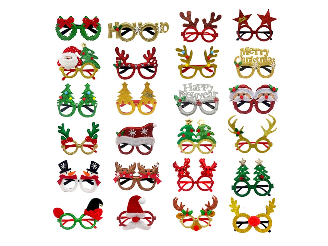 Juego de vasos navideños con dibujos animados - 24 piezas AURUM