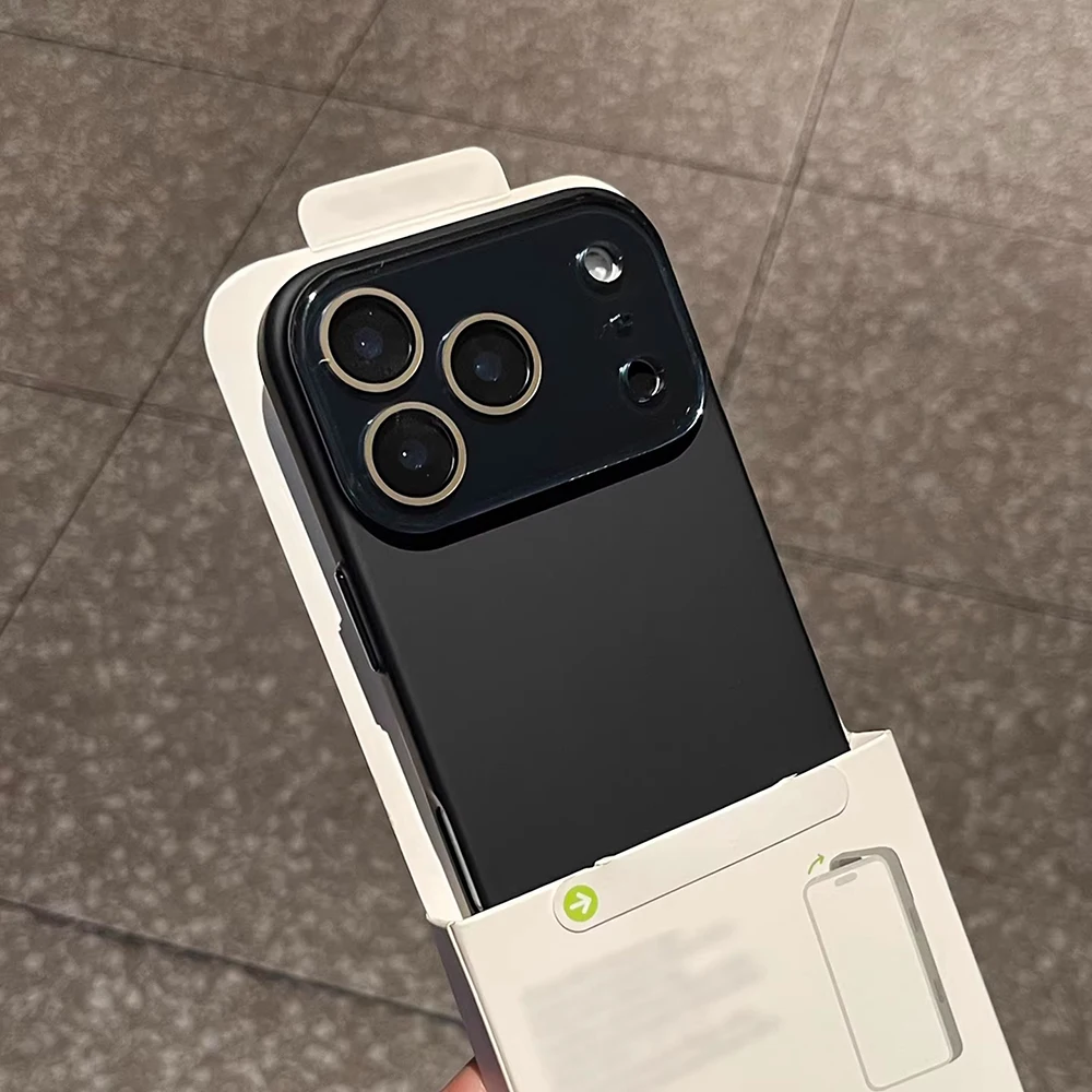 (iphone 13 Pro Max Negro) Funda De Cristal Para Cámara De Iphone, Cubierta Trasera A Prueba De Golpes