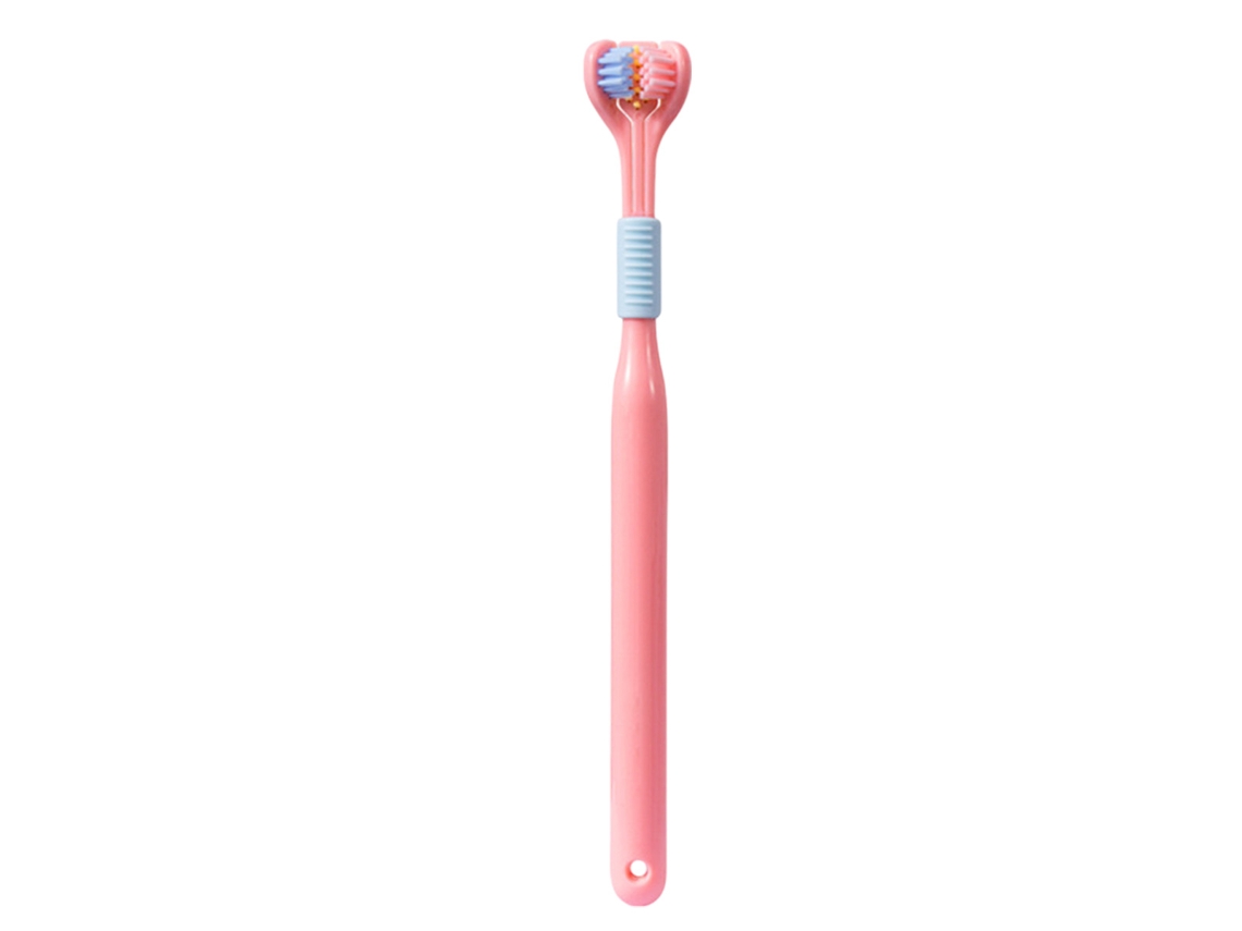 VVJIJILLY Escova De Dentes Tripla, Cerdas Suaves, Limpeza Eficiente Para Adultos E Crianças