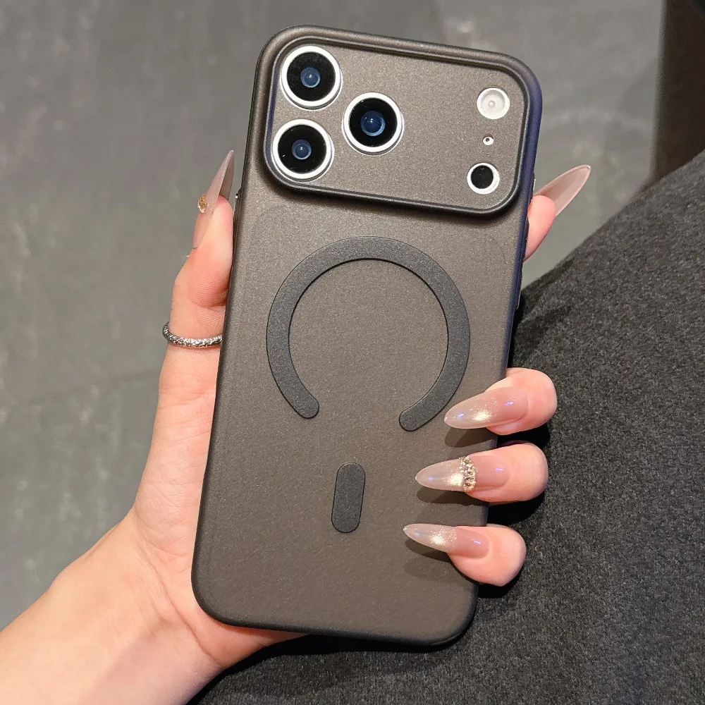 (negro, Iphone 14 Pro Max) Funda Delgada Mate Para Iphone, Compatible Con Conexión Magnética Magsafe