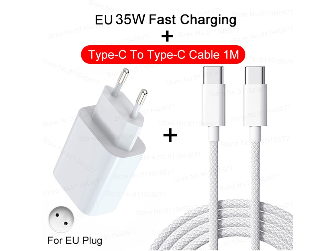 Cargador rápido USB-C de 35 W de Digitallab para iPhone 17 Pro Max (USB-C de 1 m)