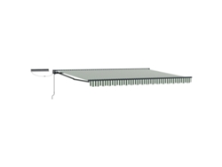 Vidaxl Toldo Retráctil Eléctrico Verde, Blanco, Antracita 5 X 3 M