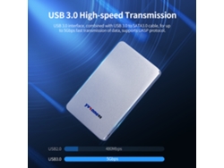 Hdd Móvel Yvonne 2.5 - Hd Externo Portátil Usb 3.0, Compatível Com Windows, Linux E Mac Os, Capacidade Ampla