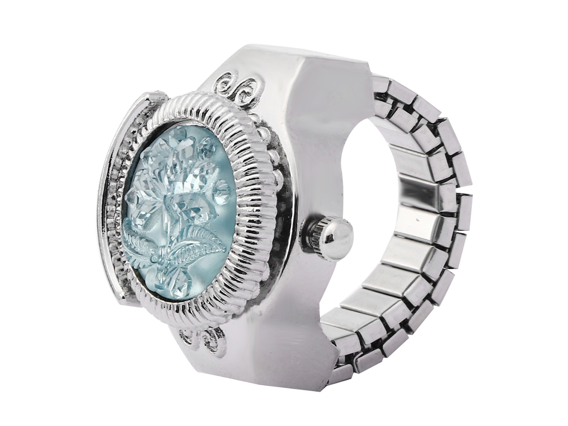 Reloj De Pulsera Rosa Para Mujer Con Caja Abatible, Cuarzo Azul, A La Moda.