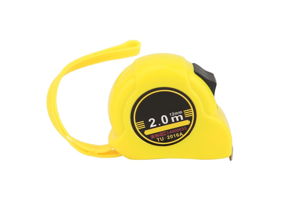 Cinta métrica de acero inoxidable de 2 m, flexible, para carpintería.